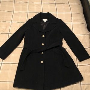 Michael Kors Wool Blend Single Breasted Pea Coat